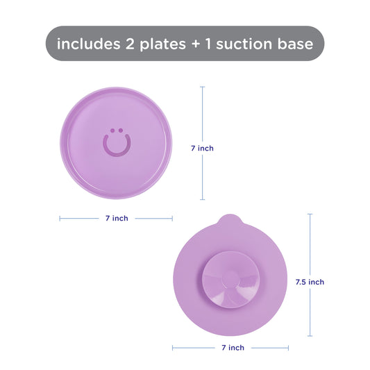 Ubbi Suction Plate Set 2 Pcs Purple — BambiniJO Jordan