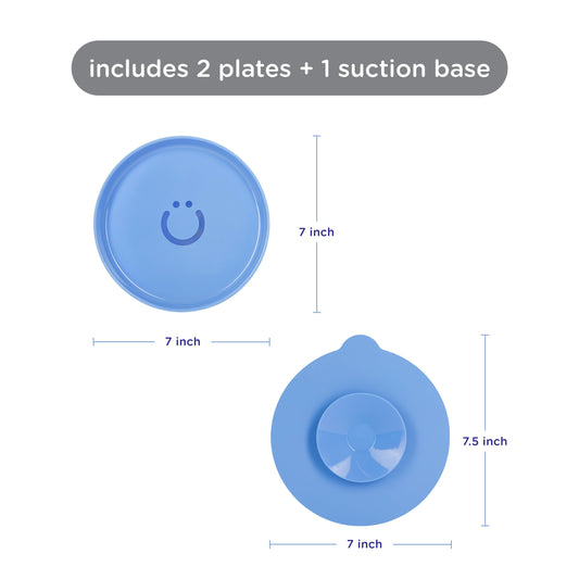 Ubbi Suction Plate Set 2 Pcs Blue — BambiniJO Jordan