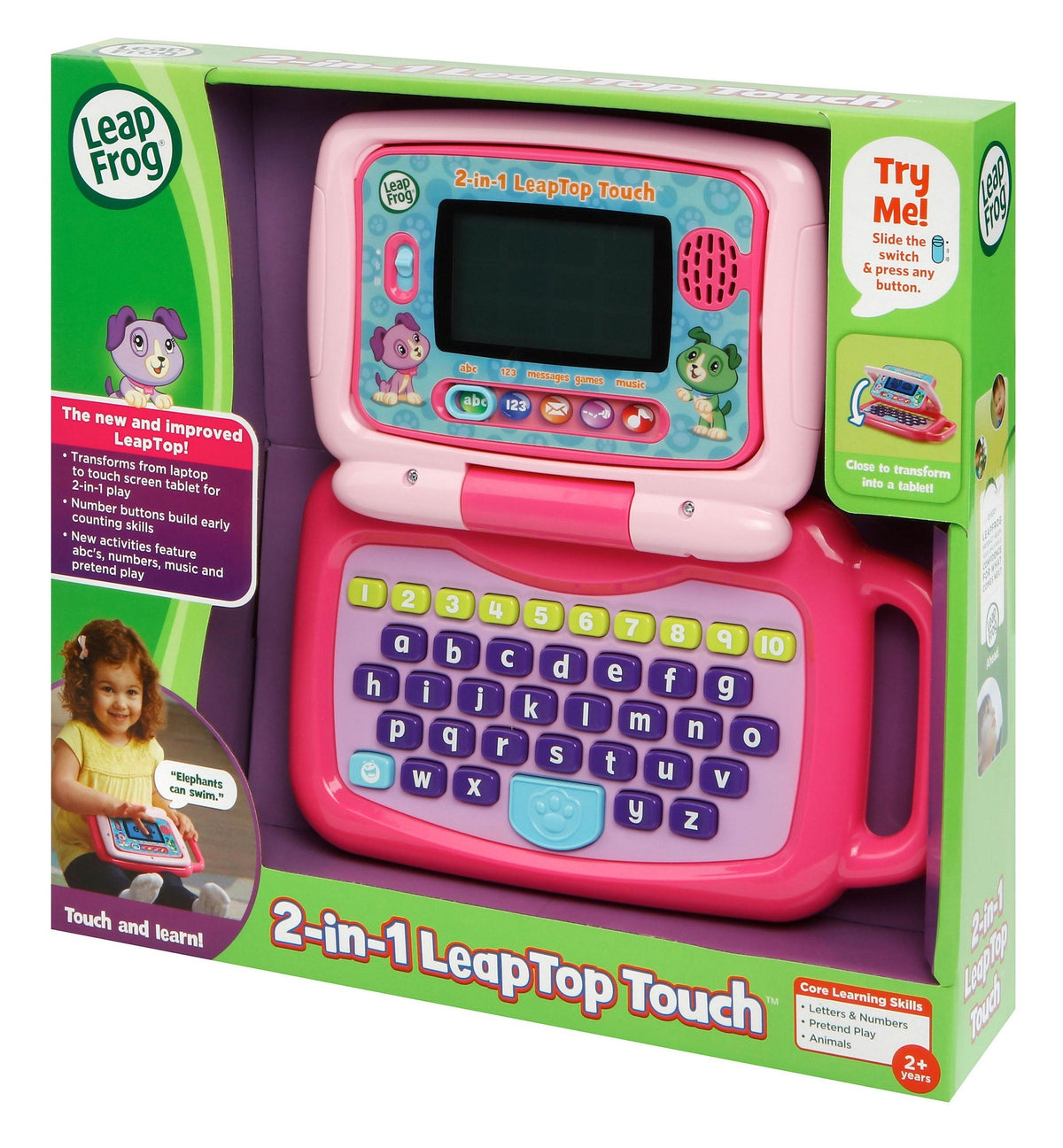 LeapFrog 2-in-1 LeapTop Touch Pink 2-5Y — BambiniJO Jordan