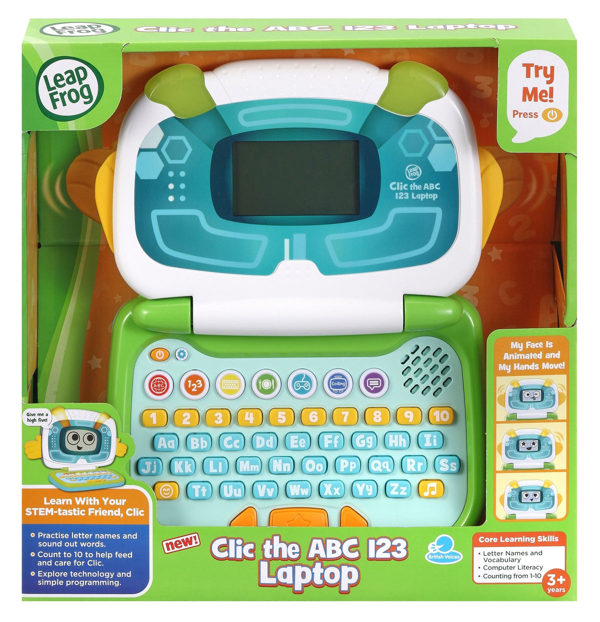 LeapFrog Clic the ABC 123 Laptop Green 3Y+ — BambiniJO Jordan