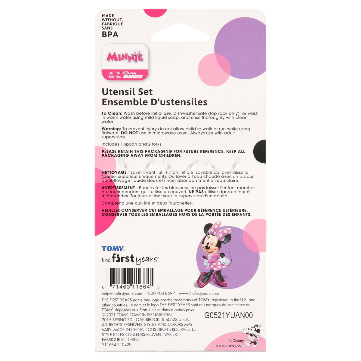 Disney Minnie Mouse Kids Flatware 3 Pcs — BambiniJO Jordan