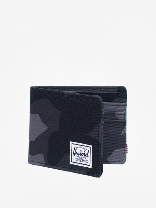 Herschel Roy RFID Wallet Night Camo - open interior with card slots — BambiniJO Jordan