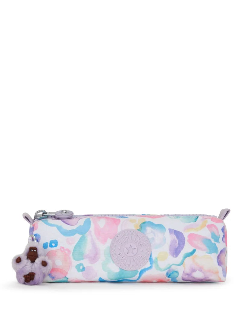 Kipling Freedom Medium Pencase Aqua Flowers