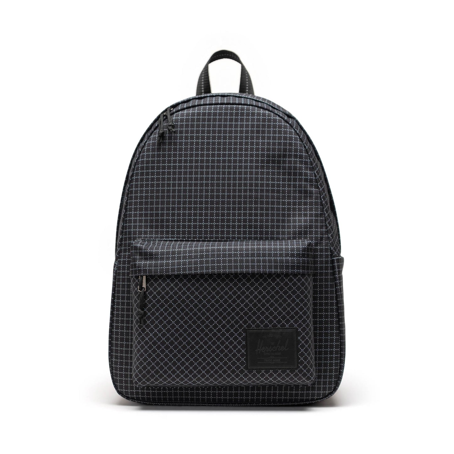 Herschel Classic XL Backpack in Grid - Black, 30L, white background studio shot