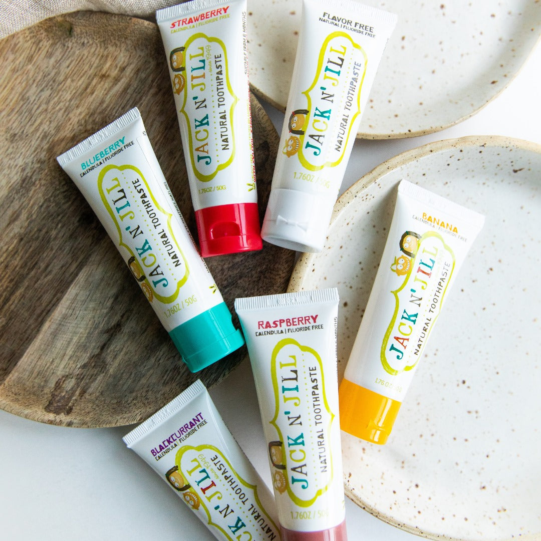 Jack n' Jill - Organic Natural Toothpaste | 50g | Banana | Fluoride FREE