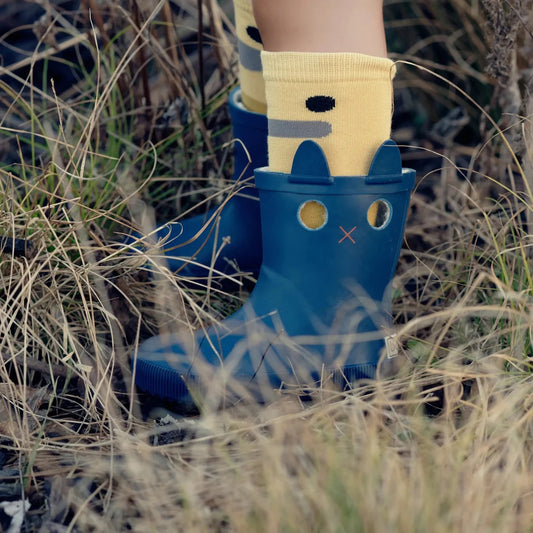 BOXBO LookiCat thermo lined boots in blue — BambiniJO Jordan