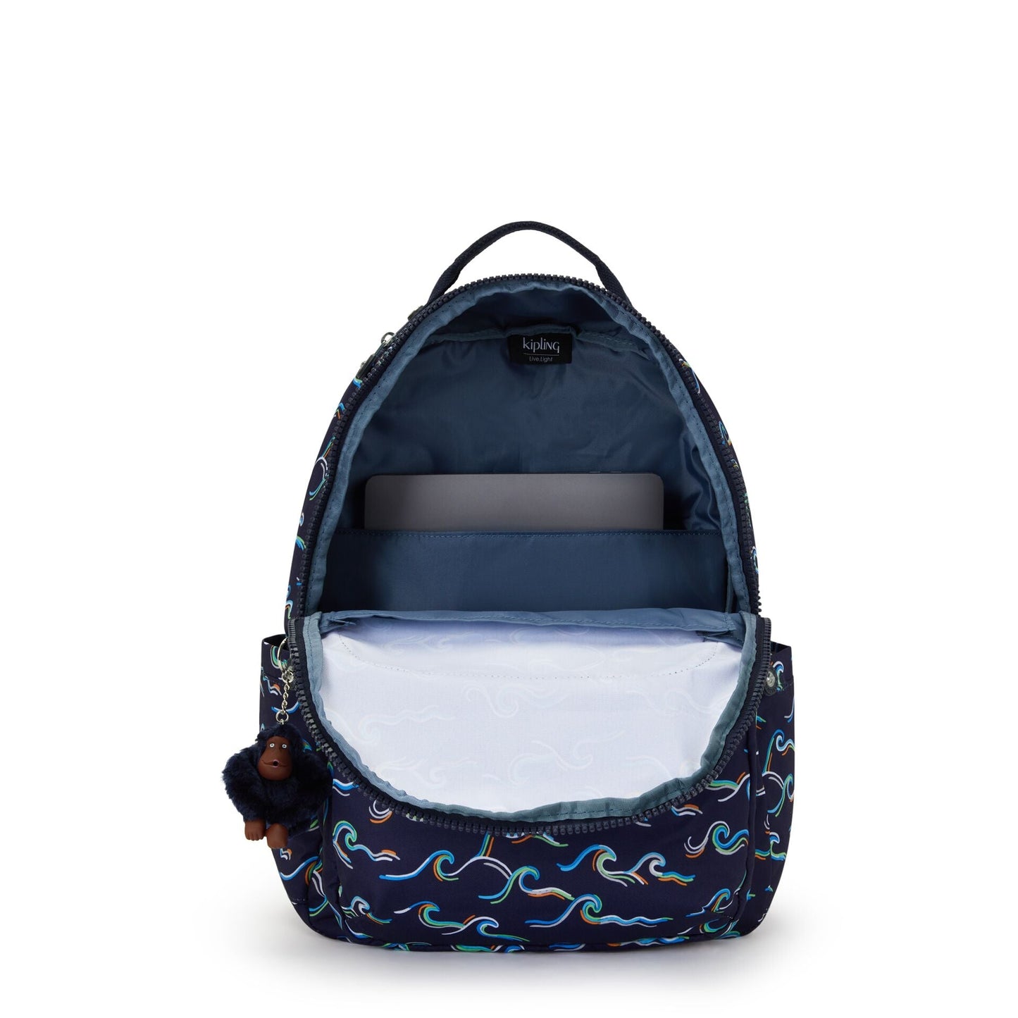 Kipling Seoul Large backpack Fun Ocean Print - detail view