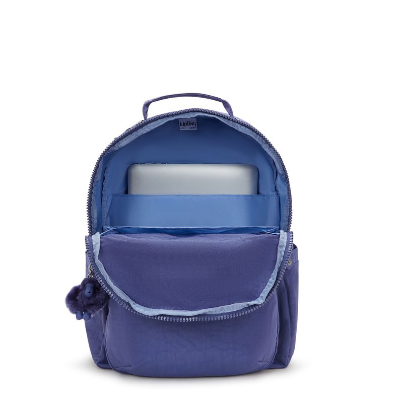 Kipling SEOUL Large backpack, Ocean Blue - detail view