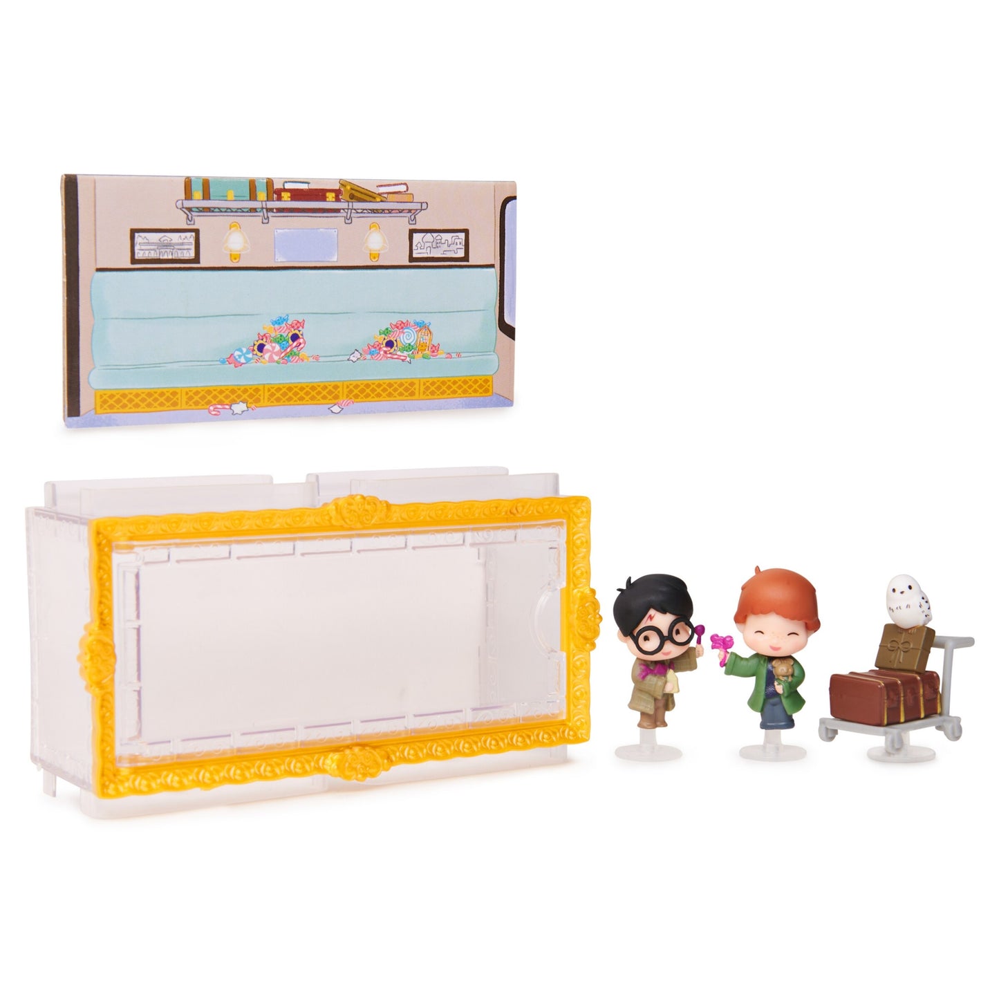 Wizarding World - Micro Magical Moments Hedwig, Harry Potter & Ron Weasley 1.5-Inch Mini Figure 3-Pack