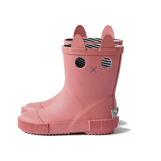BOXBO LookiCat rain boots in pink — BambiniJO Jordan