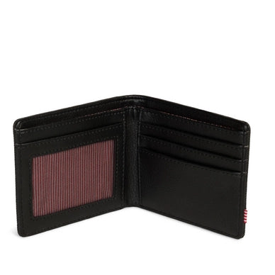 Herschel Hank RFID Wallet in Black Crosshatch/Black - detail view