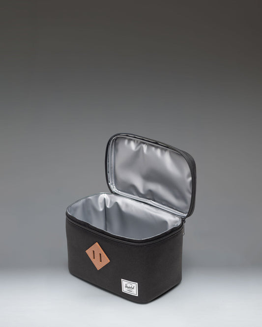 Herschel Heritage Lunch Box Black 6.25L - interior view — BambiniJO Jordan