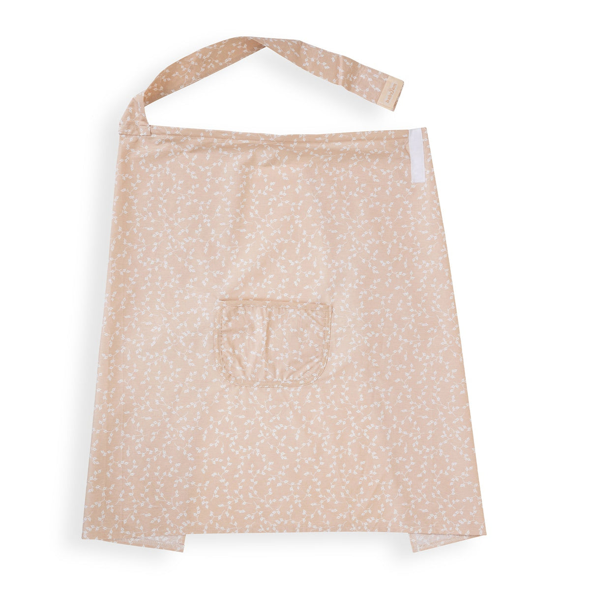 BabyJem Nursing Apron with Pocket Floral Salmon