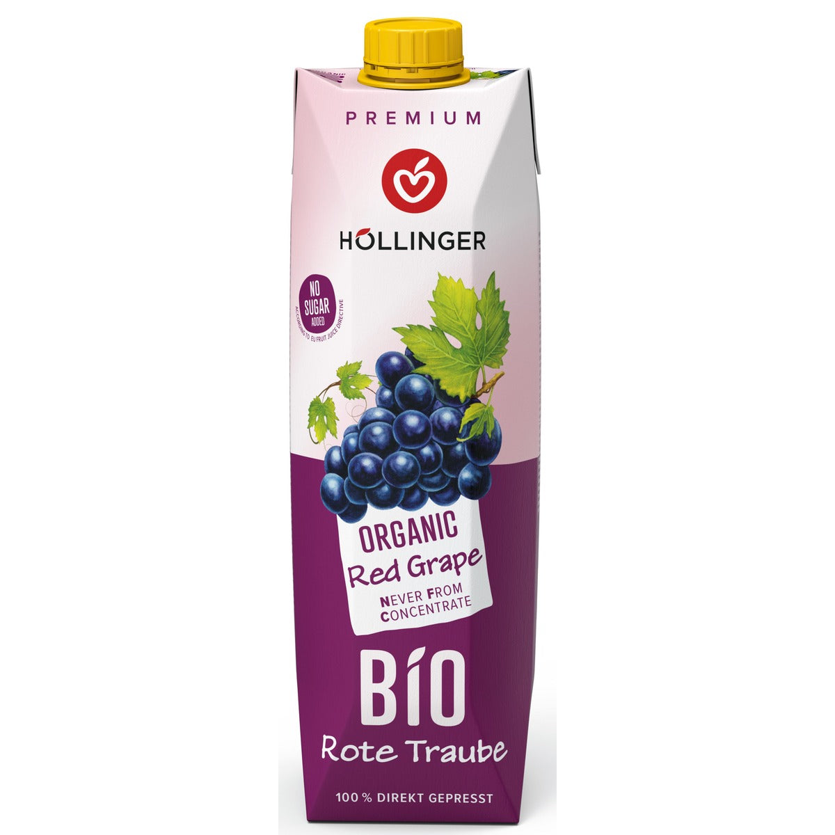 Höllinger Organic Red Grape Juice 1L carton
