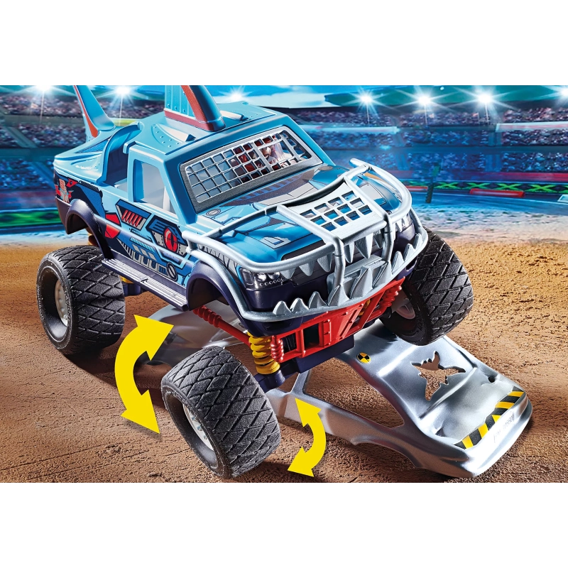 Playmobil - Stunt Show Shark Monster Truck- 45 Pcs | 4Y+