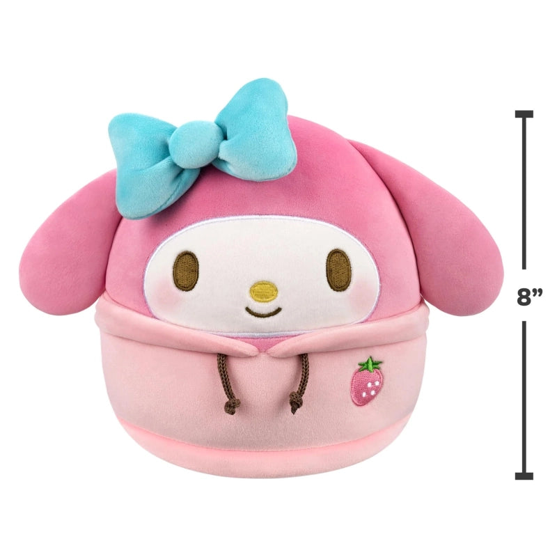 Squishmallows - Little Plush 8" Hello Kitty and Friends- My Melody in Dabodabo Hoodie | 1-6Y