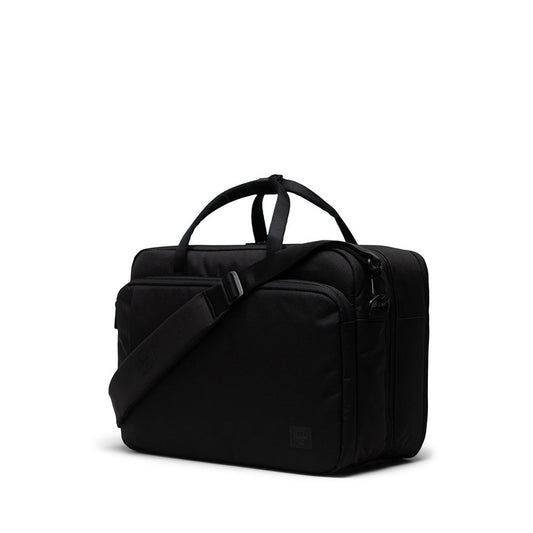Herschel Bowen Duffle Tech Black 30L - detail view — BambiniJO Jordan