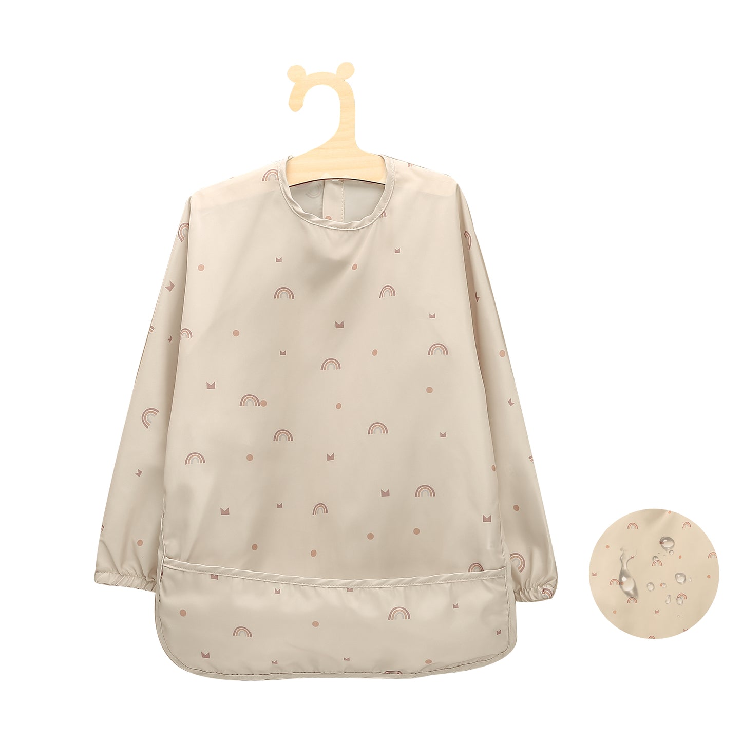 Babyccino - Long Sleeve Bib | Rainbow