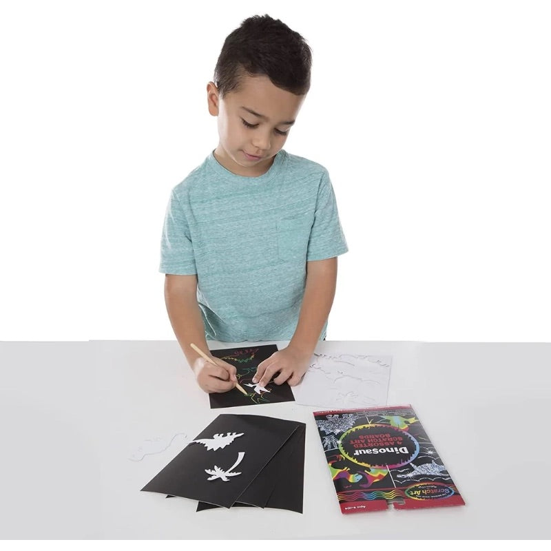 ميليسا آند دوغ - لعبة الخدش السحرية للرسم والتعلم - الديناصورات