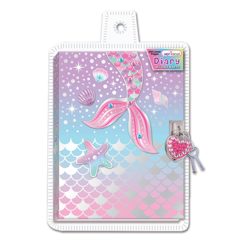 Diary with Lock & Keys | Mermaid Vibes | 5Y+