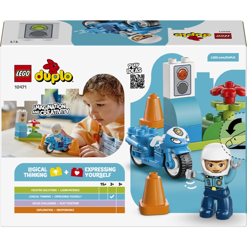 Lego - Blue Police Motorcycle 11 Pcs 2Y+ — BambiniJO Jordan