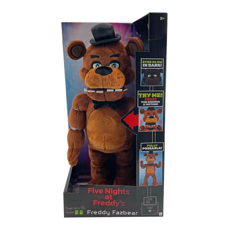 Five Nights at Freddy's - 14-Inch Poseable Sound Freddy Fazbear Plush | 8Y+