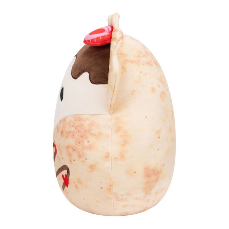Squishmallows - Little Plush 7.5" Gasten the Crepe with Heart Shaped Strawberry | 1-6Y