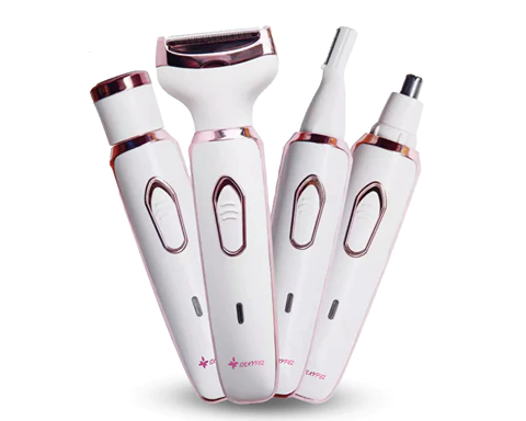 Silkypel - 4 in 1 Shaver and Trimmer Set