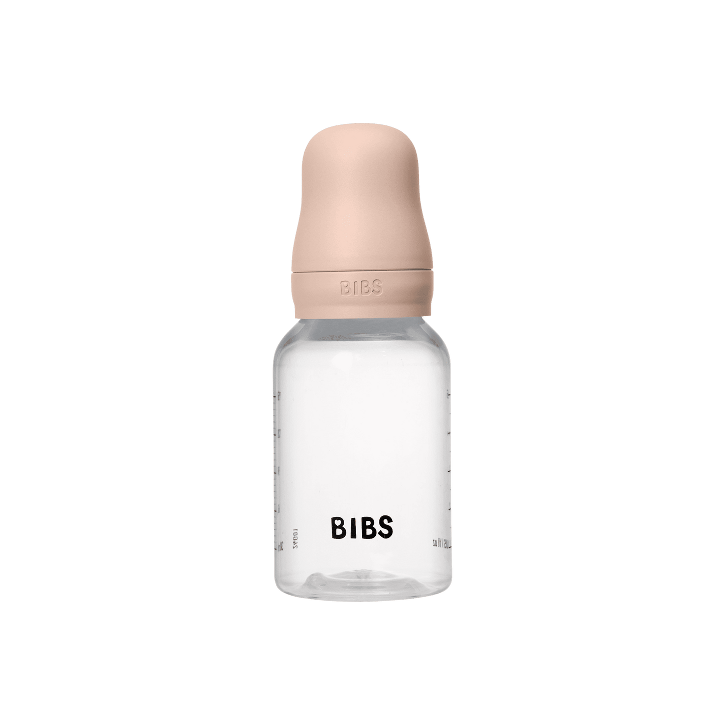 BIBS - زجاجة رضاعة للأطفال من البولي بروبيلين مضادة للمغص | 150 مل | تدفق بطيء | لون وردي فاتح