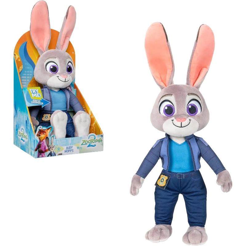 Zootropolis - 2 Judy Hopps 14-inch Plush Toy (Talking Plush) | 3Y+