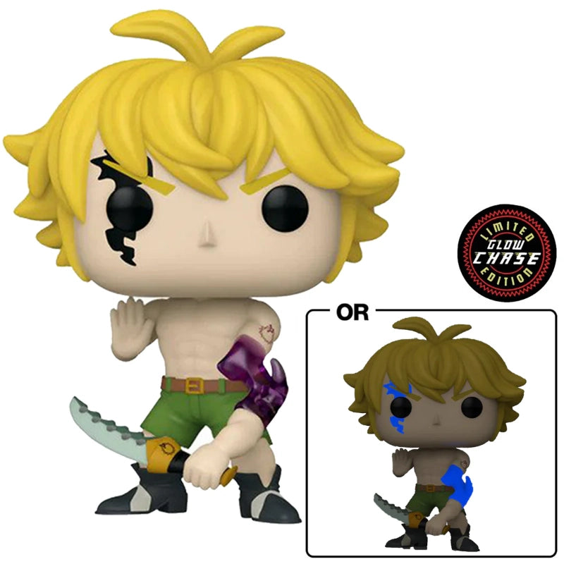 Funko - Pop! Animation: Seven Deadly Sins- Meliodas with Chase (Demon Mode) (Exclusive) | 3Y+