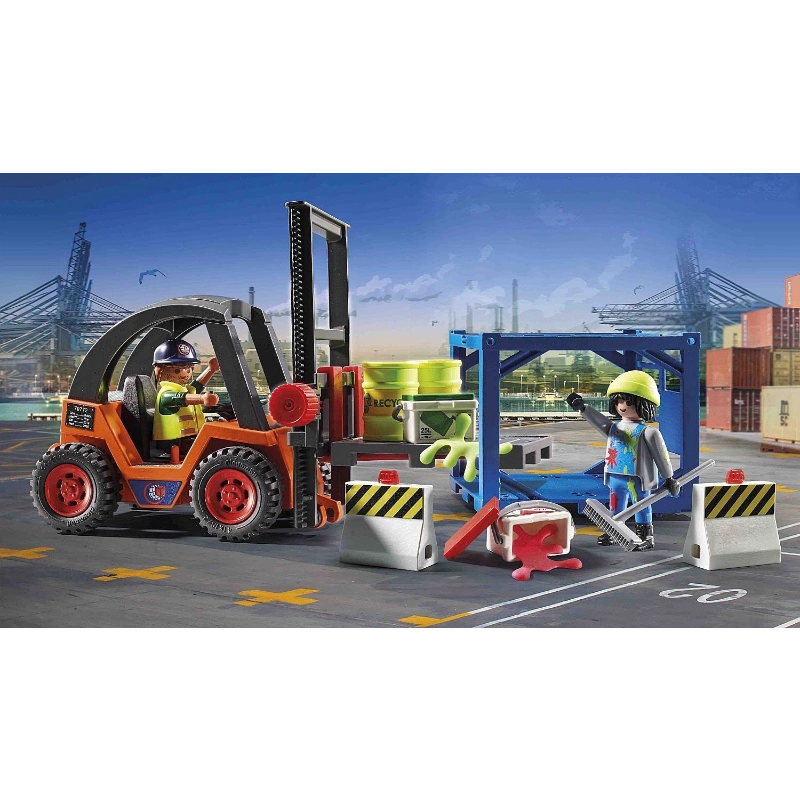 Playmobil - Forklift with Freight- 32 Pcs | 4Y+
