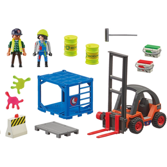 Playmobil - Forklift with Freight- 32 Pcs | 4Y+ — BambiniJO Jordan