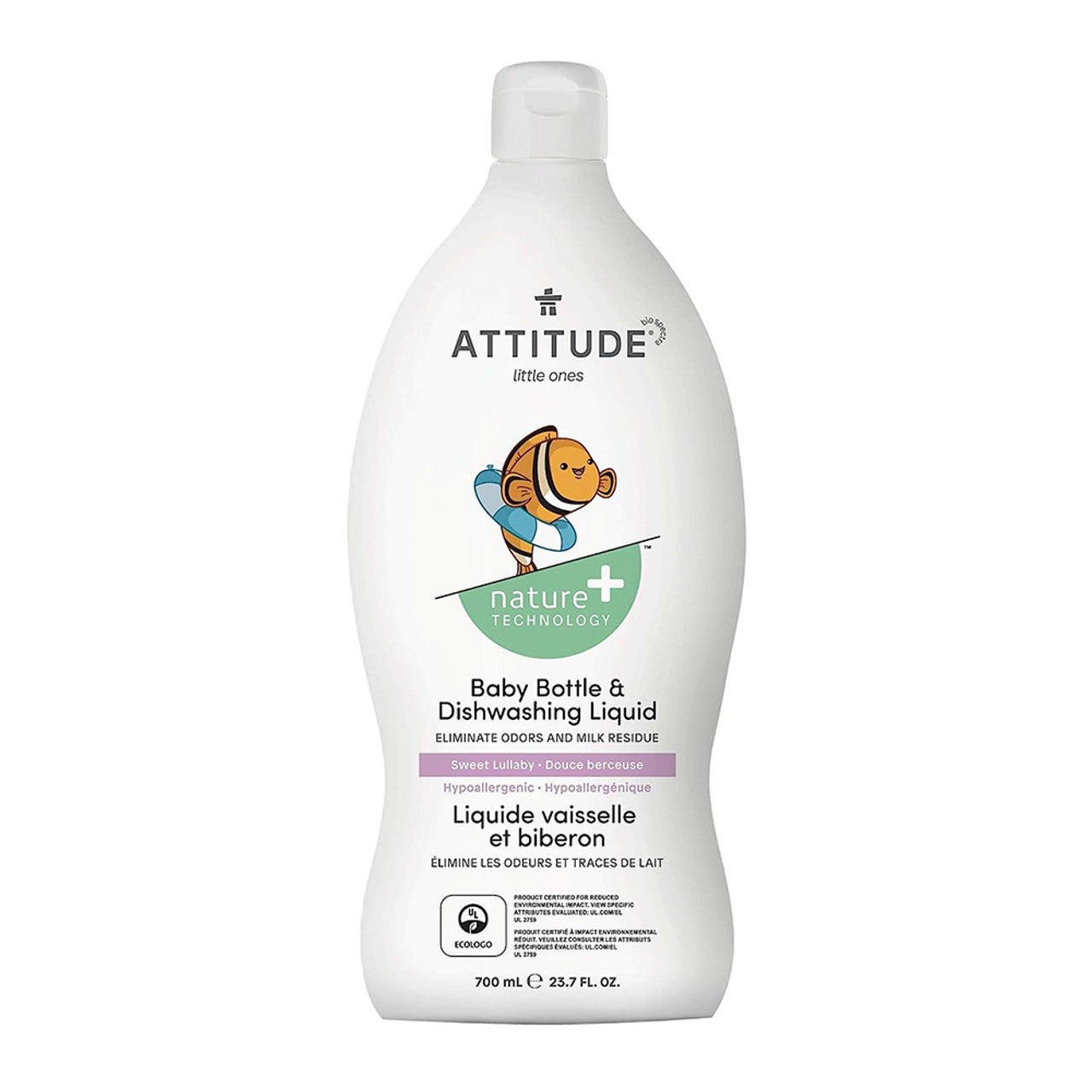 Attitude Baby Bottle & Dishwashing Liquid Sweet Lullaby 700ml — BambiniJO Jordan
