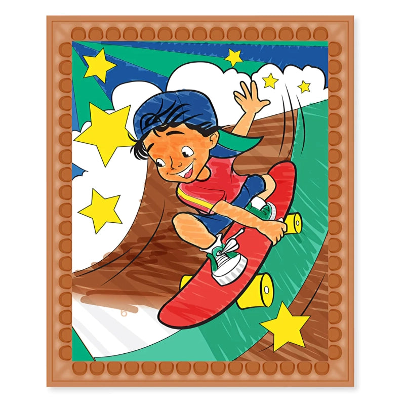Melissa & Doug - Color by Numbers Coloring Pad- Blue | 5Y+