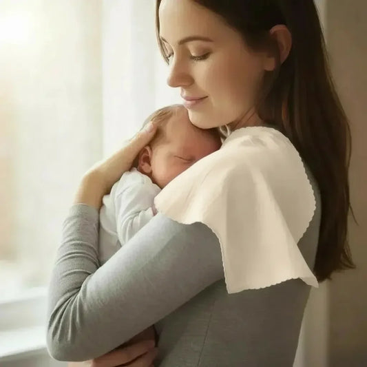 BabyJem Muslin Shoulder Cover Ecru — BambiniJO Jordan
