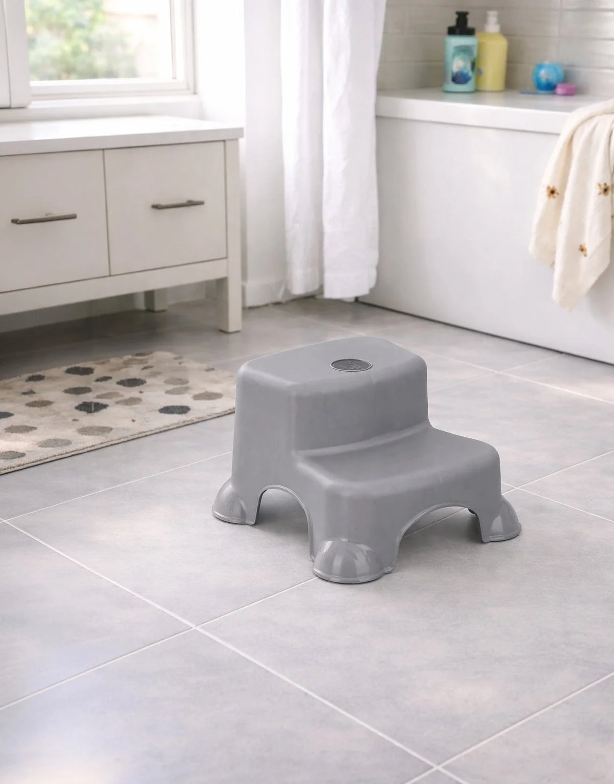 BabyJem Step Stool Soft Grey