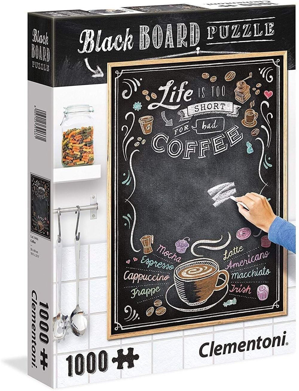 Clementoni Blackboard Puzzle Coffee 1000 pieces