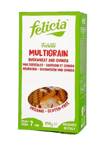 Felicia Organic Gluten Free Multi Grain Fusilli 250g pack