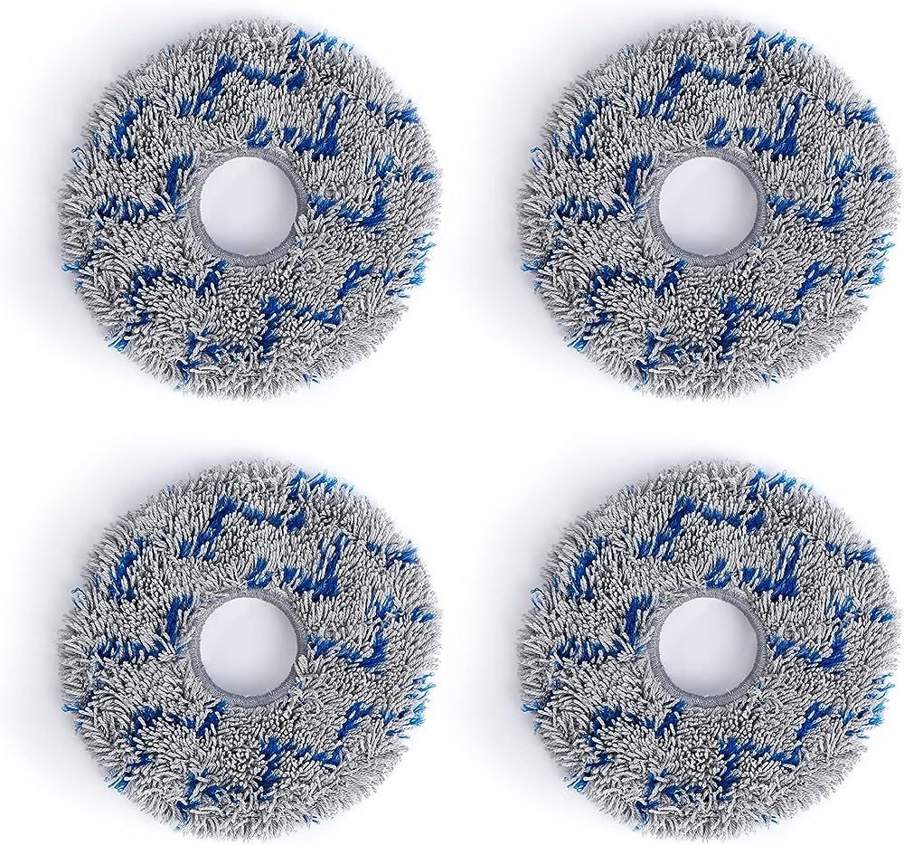 ECOVACS - Grey Washable Mop Pad with Stripes - for Deebot X1 Series