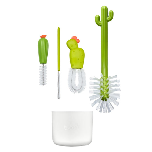 Boon - CACTI Bottle Brush Set 4pc Green — BambiniJO Jordan