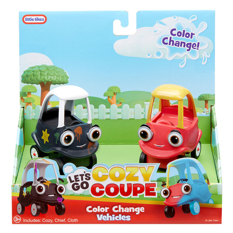 Little Tikes Let's Go Cozy Coupe 2pk Mini Color Change Vehicles