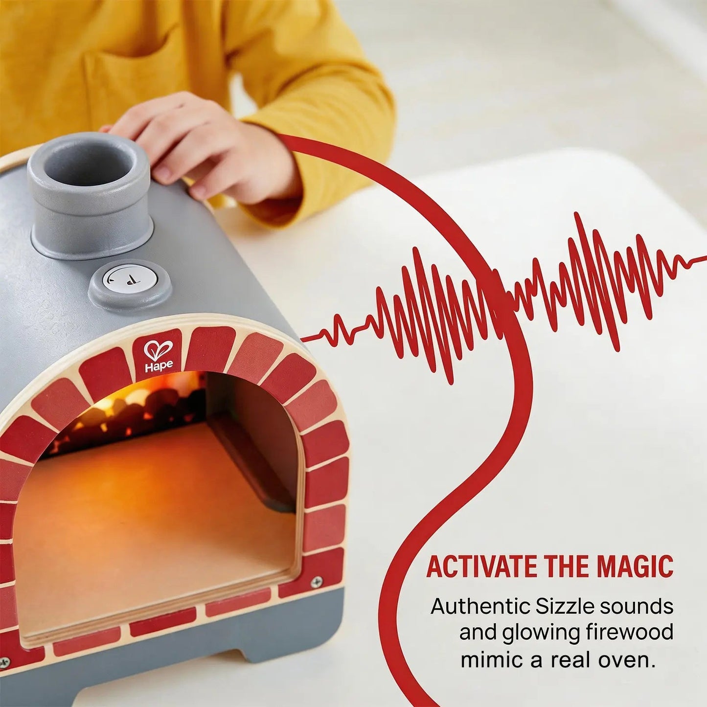 Hape Pizza Oven Set with toppings