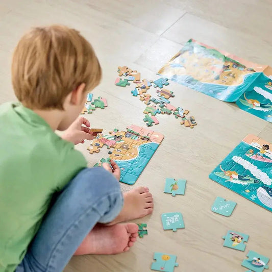 Hape Ocean Friends Puzzle - box contents — BambiniJO Jordan