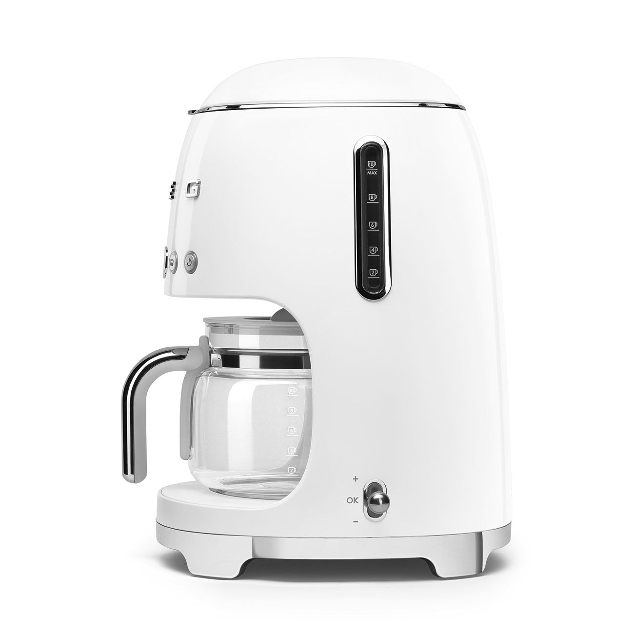 Smeg - Filter Coffee Machine Drip 10 Cups | 50's Style Aesthetic | White