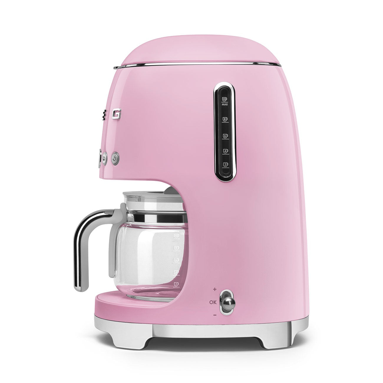 Smeg - Filter Coffee Machine Drip 10 Cups | 50's Style Aesthetic | Pink