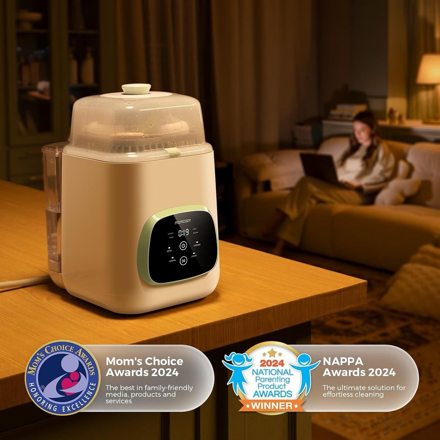 Momcozy - KleanPal Pro Baby Bottle Washer | Washer, Sterilizer & Dryer