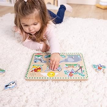 Melissa & Doug Sound Puzzle Zoo Animals 1-2Y — BambiniJO Jordan