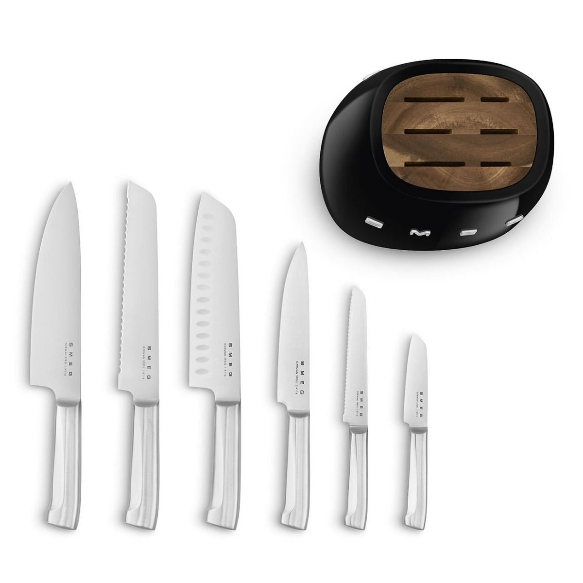 Smeg - Utility Knifes Set | 50's Style Aesthetic | Black