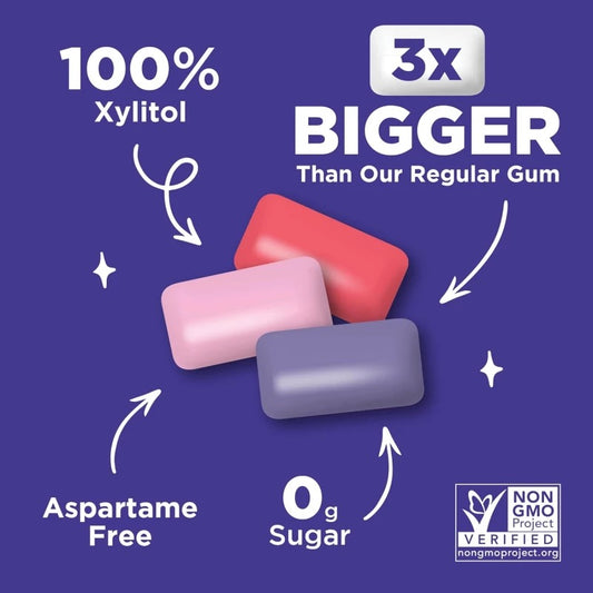 PUR Aspartame-Free Jumbo Bubble Gum 20 Pieces — BambiniJO Jordan